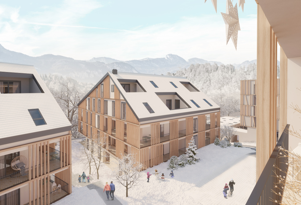 Wohnen am See in Aigen im Ennstal: Architektur